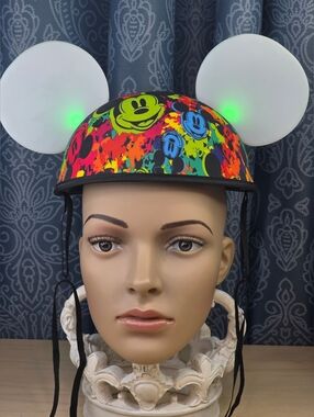 Disney Parks Mickey Mouse "Glow With The Show" Ear Hat Unisex Adult OSFM